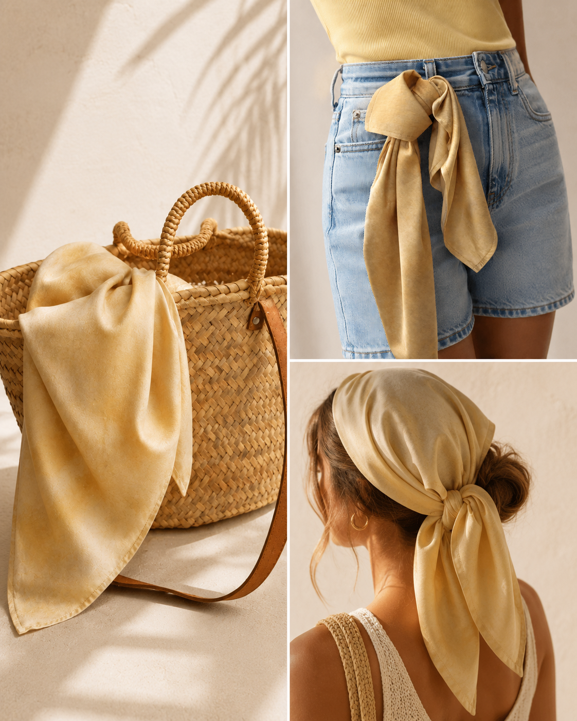 Pañuelos 65x65: el accesorio pequeño que cambia un look