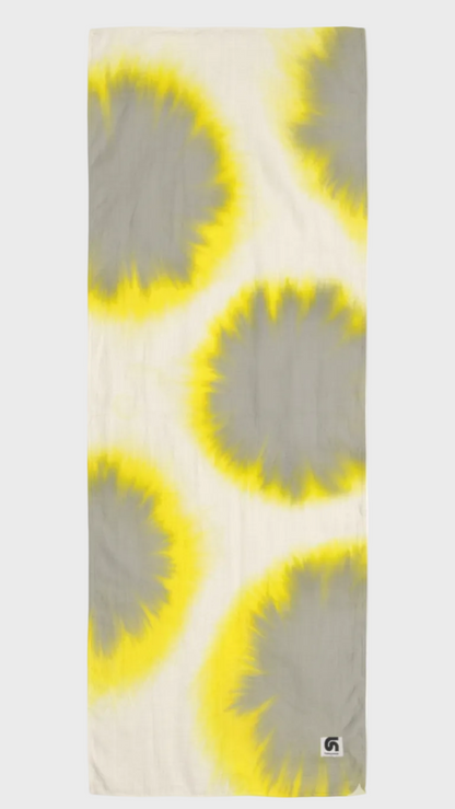 Fular Honey completo gris, amarillo y beige de FunkyNeck