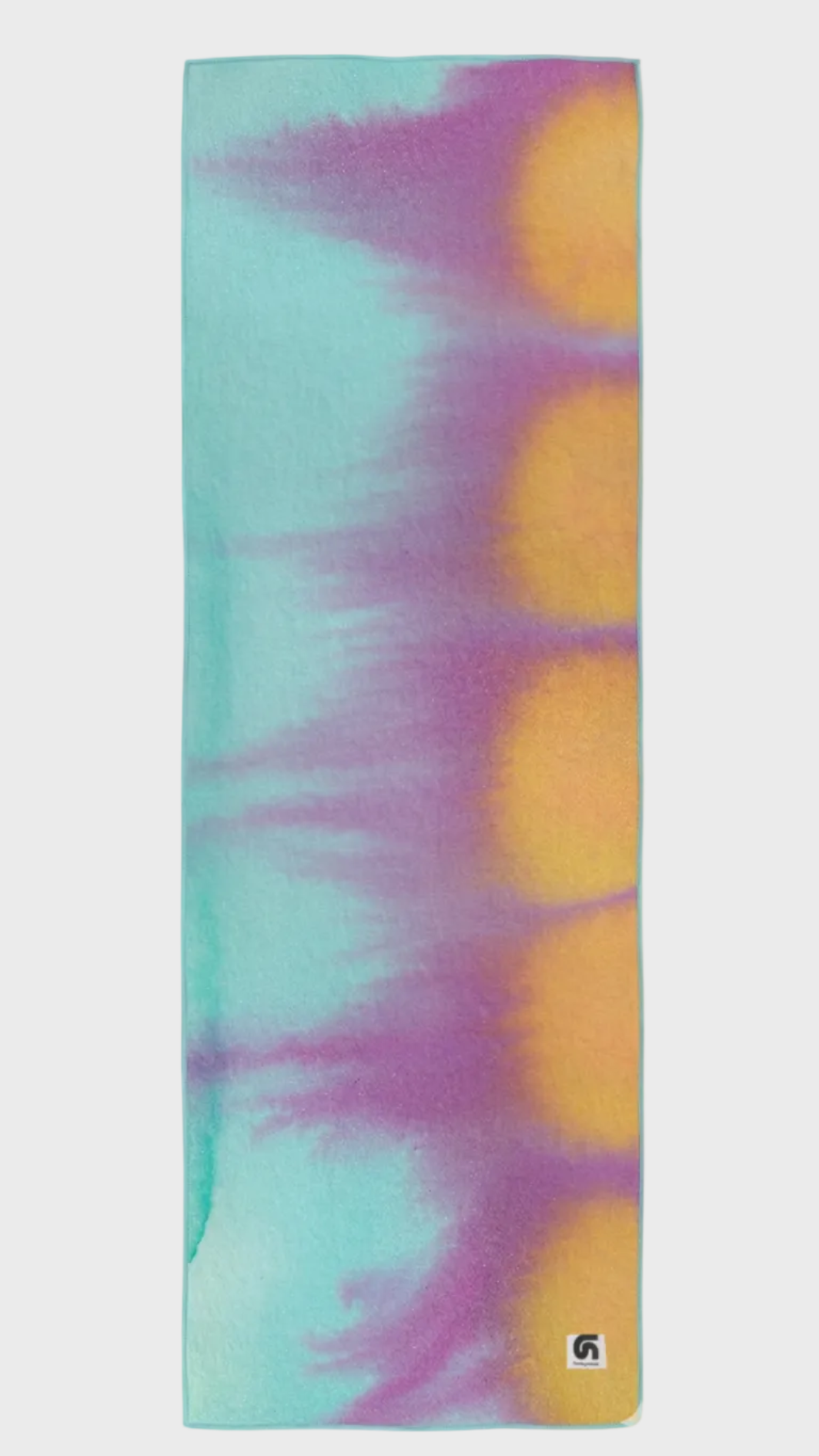 Fular Aqua completo azul agua, lila y mostaza de FunkyNeck