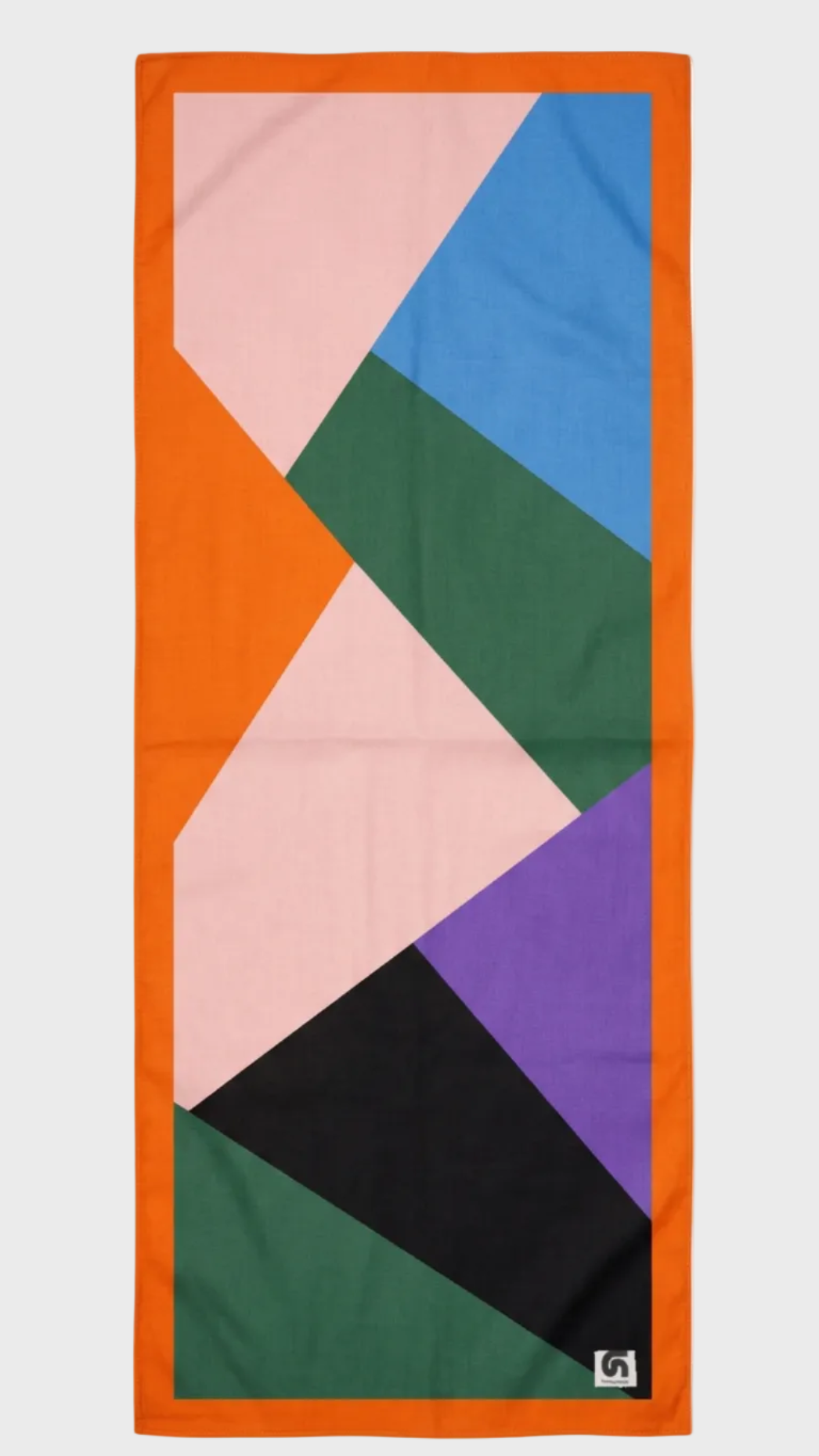 Fular Escuadra completo naranja, rosa, azul, verde, violeta y negro de FunkyNeck