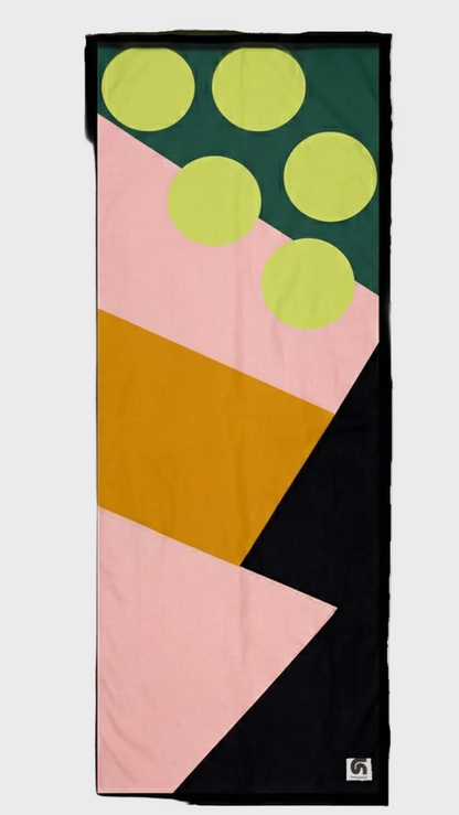 Fular Supra completo negro, rosa, mostaza, verde oscuro y verde lima de FunkyNeck