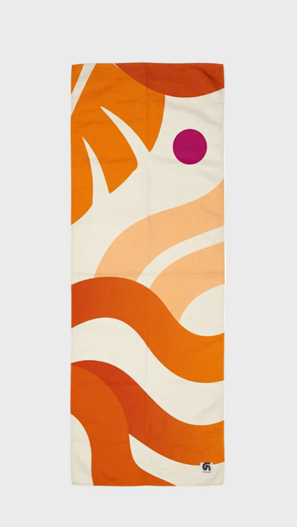 Fular Solana completo naranja, beige, melocotón y fucsia de FunkyNeck