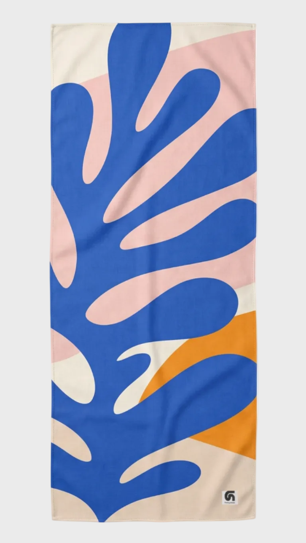 Fular Coral completo en azul, rosa, beige y naranja de la colección Mediterraneum de FunkyNeck